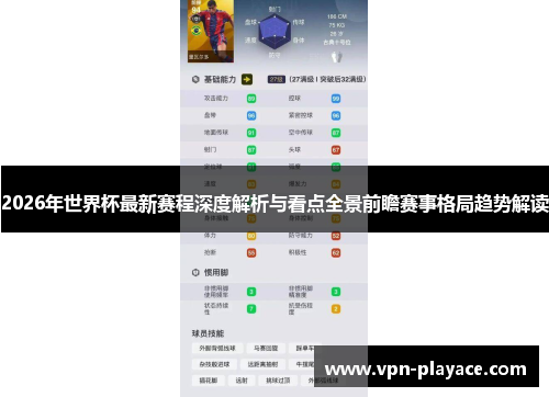 2026年世界杯最新赛程深度解析与看点全景前瞻赛事格局趋势解读